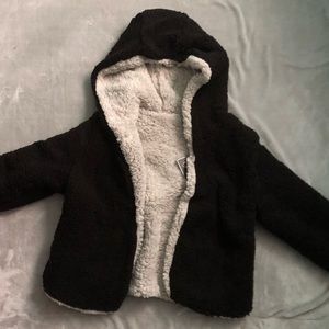 NWT Reversible Fuzzy Jacket